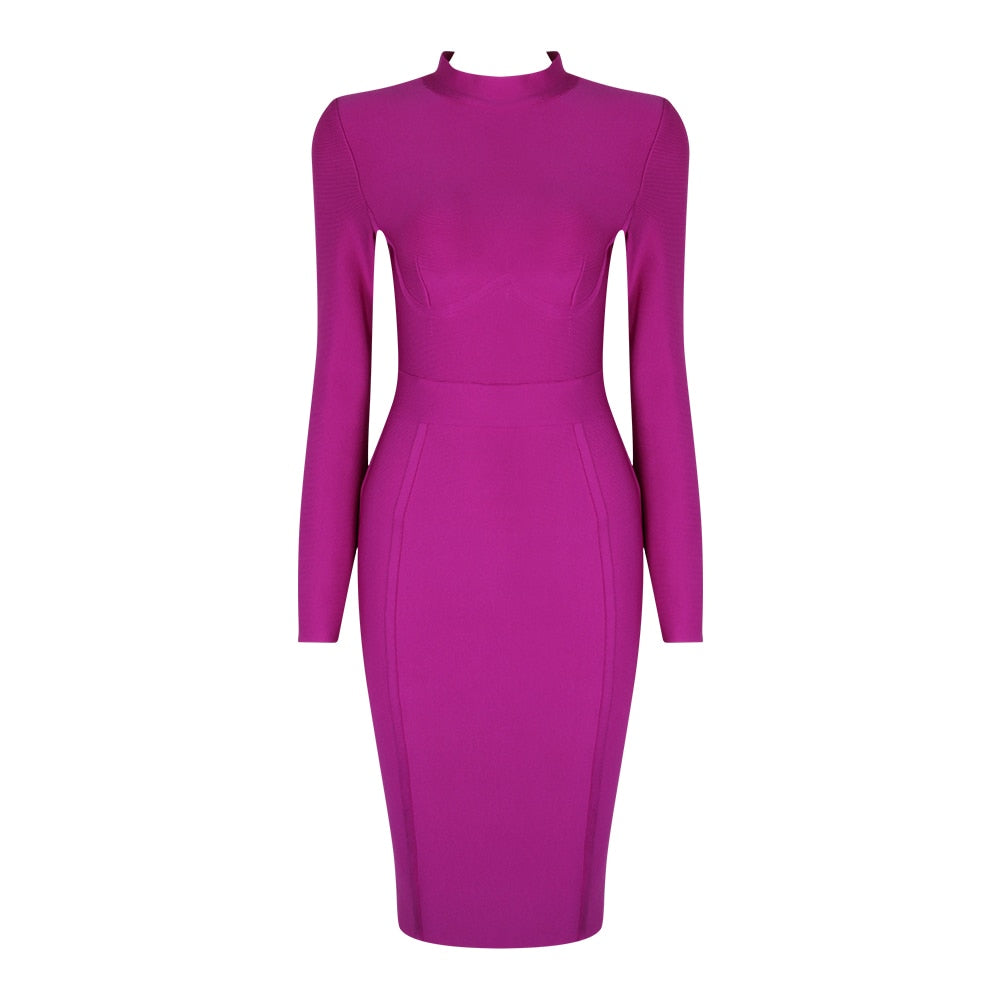 Elegantly Made Winy Bandage Full sleeve Dress