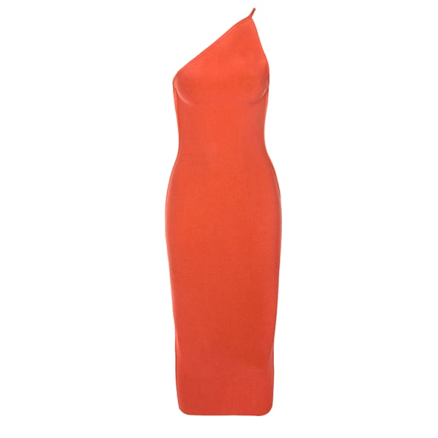 One-shoulder Bandage Dress