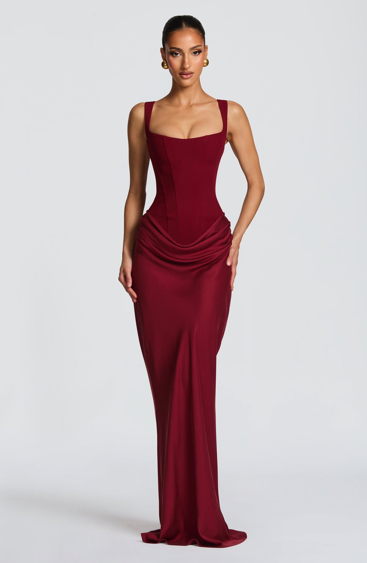 Elerna Maxi dress-Red