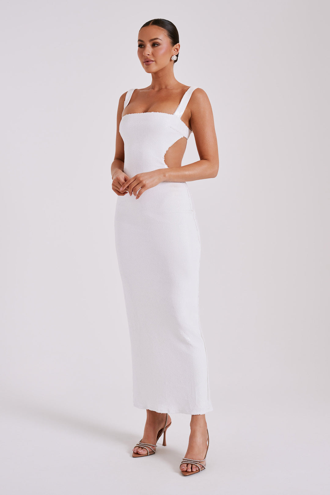 Allure Sequin Cut-Out Backless Dress