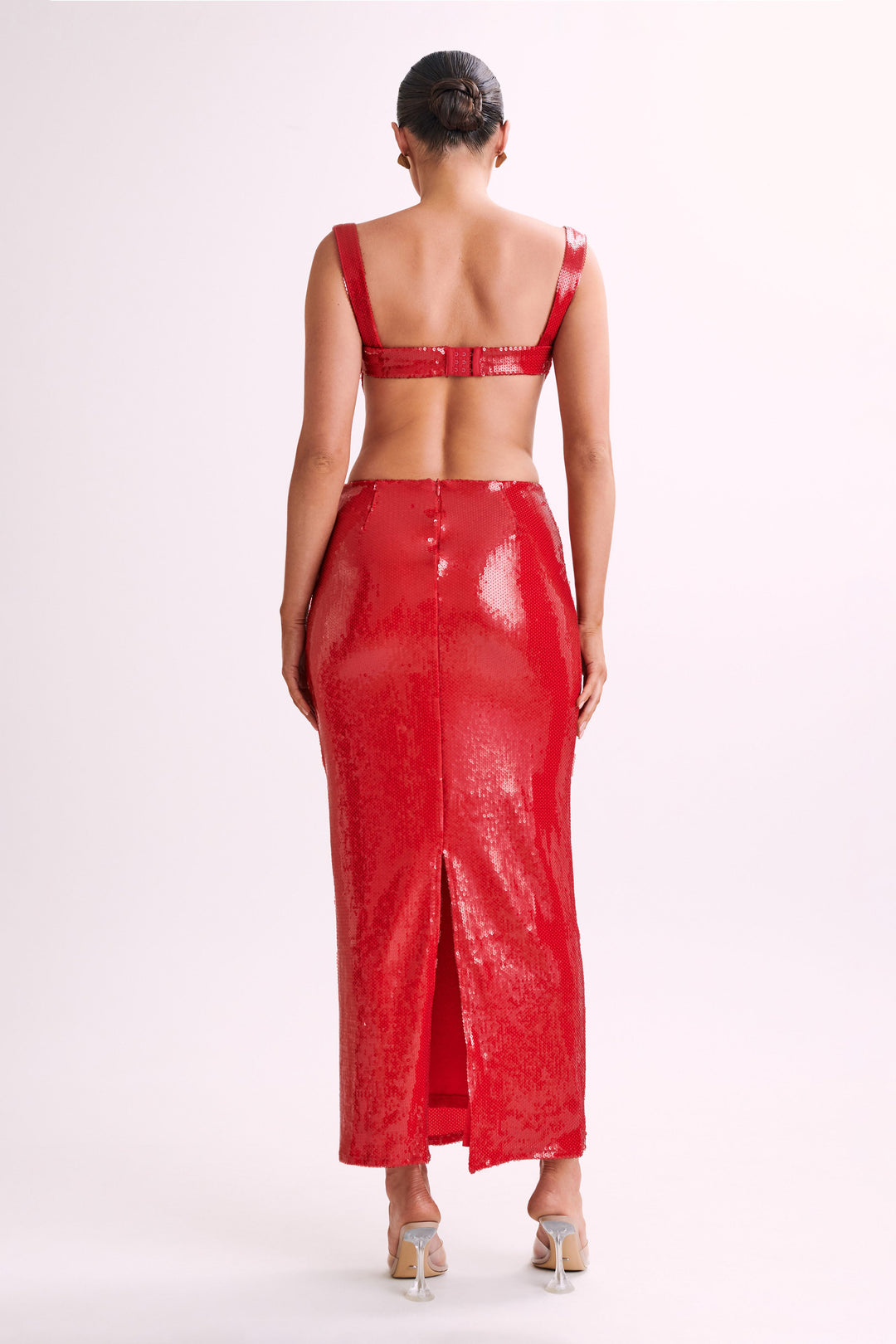 Allure Sequin Cut-Out Backless Dress