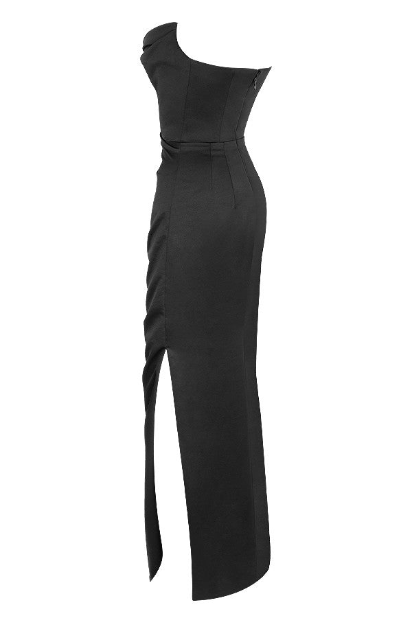 AERIKA SATIN STRAPLESS GOWN