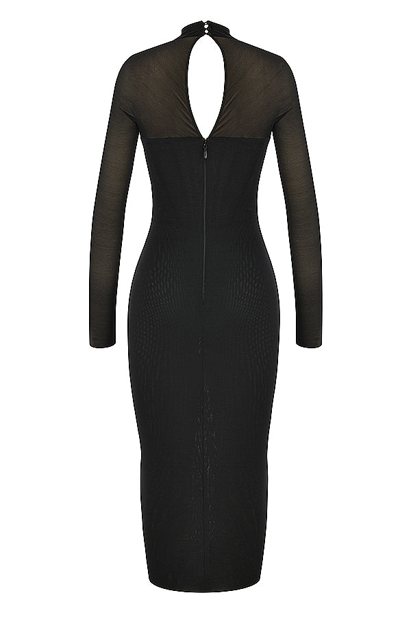 CHIC CORSET MESH MIDI