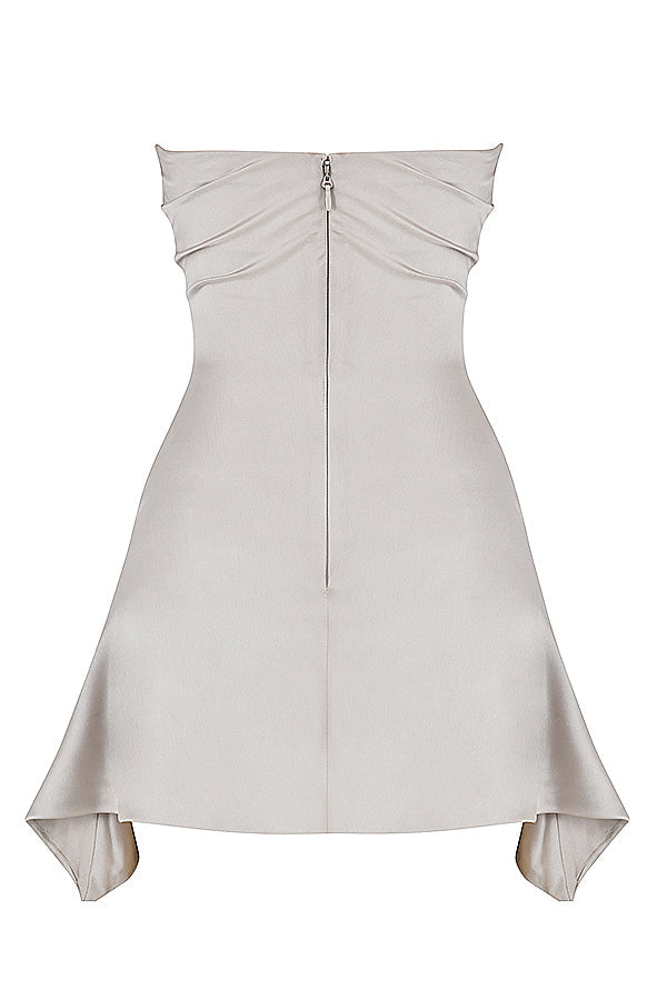 Kellya Manic Draped Strapless Corset Mini Dress