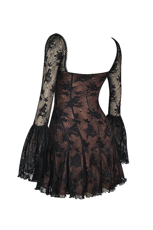 Alyia Chic Lace Corset Dress