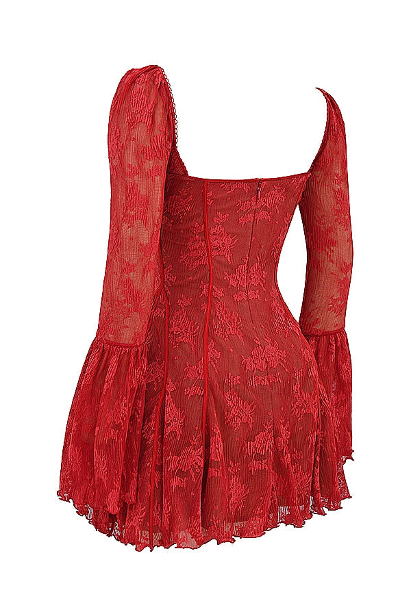 Alyia Chic Lace Corset Dress