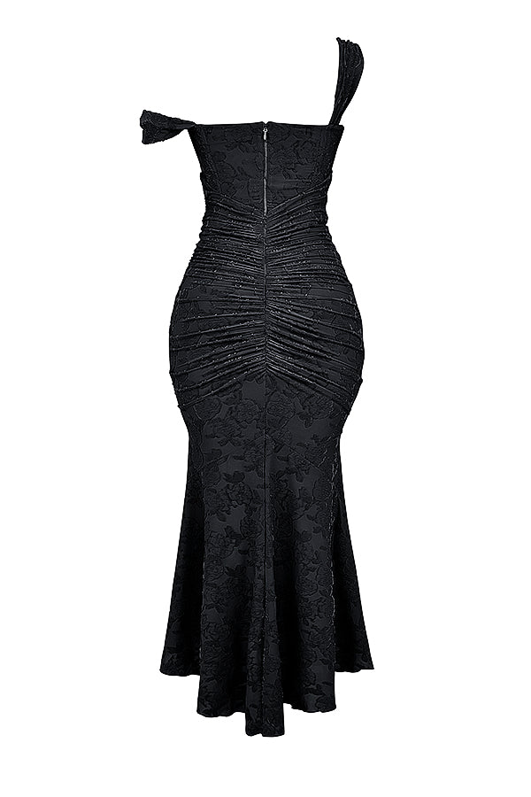 Alyia Elegant Pink Maxi Dress