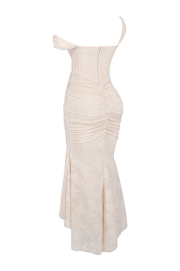 Alyia Elegant Pink Maxi Dress