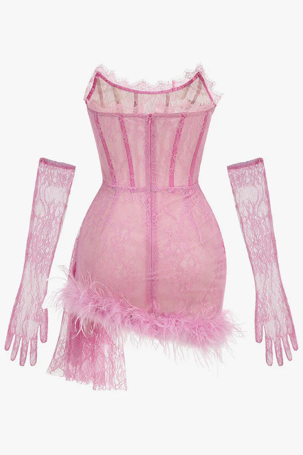 CHIC STRAPLESS CORSET MINI DRESS