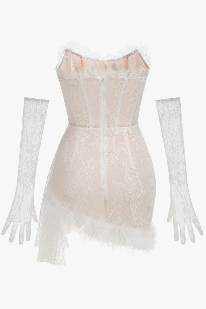 CHIC STRAPLESS CORSET MINI DRESS