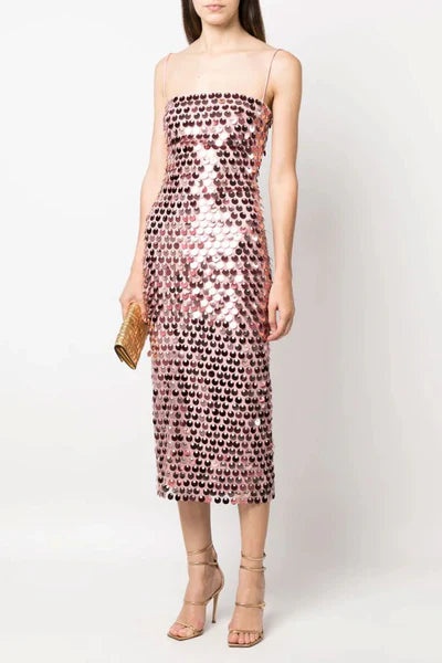 Desia Sequin Irregular Dress