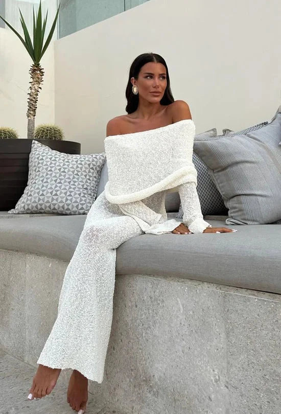 ALLURE BOUCLE MAXI DRESS